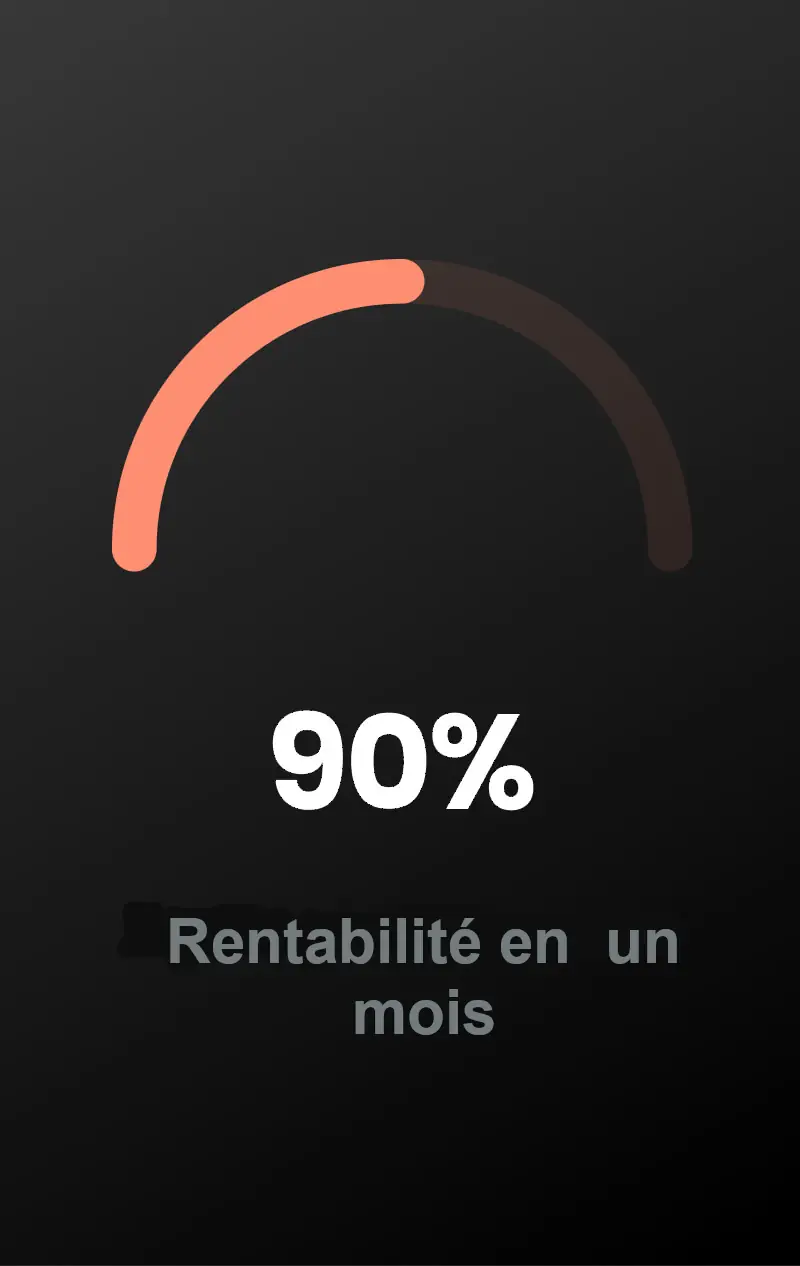Rentabilité en un mois