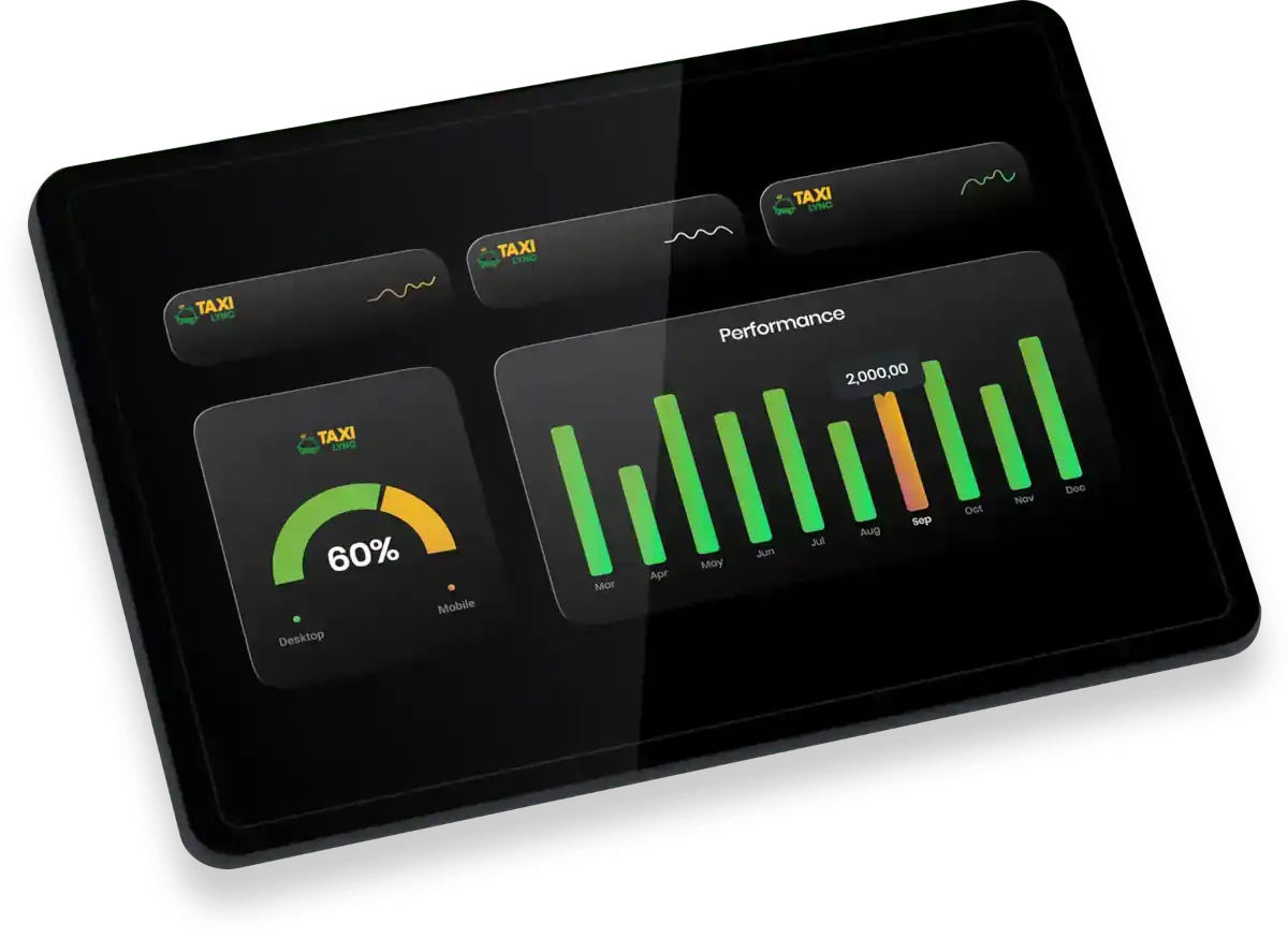 TaxiLync tableau de board TaxiLync tableau de board